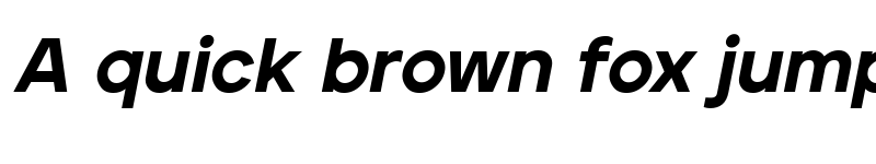 Preview of Jeko-BlackItalic Regular font