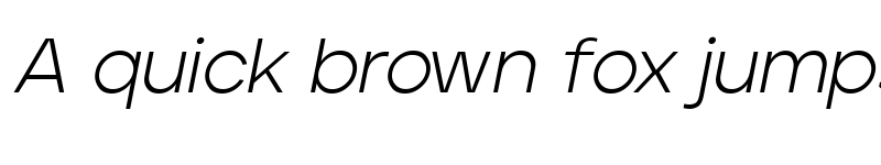 Preview of Jeko-LightItalic Regular font
