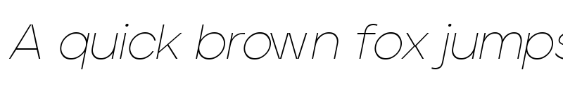 Preview of Jeko-ThinItalic Regular font