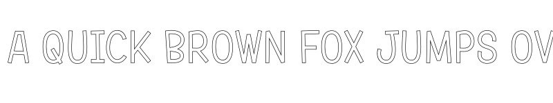 Preview of Jelfish Outline font