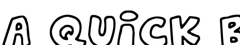 Preview of Jelly Wobblers Regular font