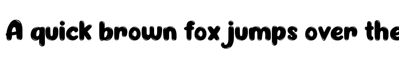 Preview of Jellybost Regular font