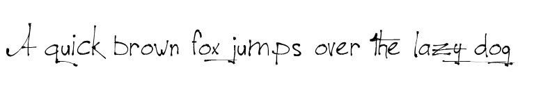 Preview of Jellyka - le Grand Saut Textual Regular font