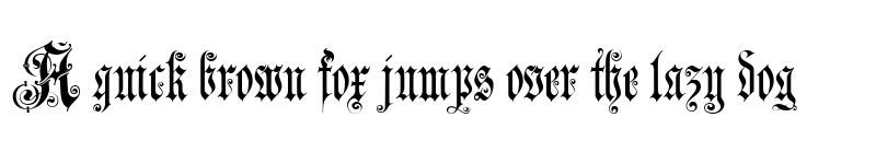 Preview of Jena Gotisch Regular font