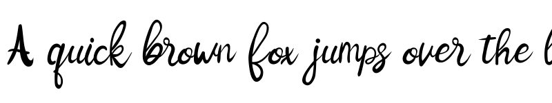 Preview of Jenilla Regular font