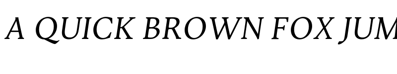 Preview of Jenriv Titling Italic font