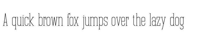 Preview of Jerome Thin font