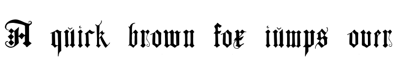 Preview of JGJ D?rer Gothic Regular font