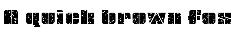 Preview of JLS OverKill Grunge Regular font