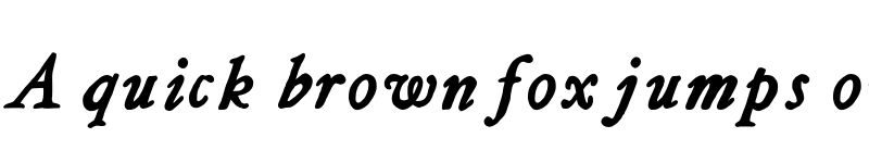 Preview of JMH Legajo Bold Italic font