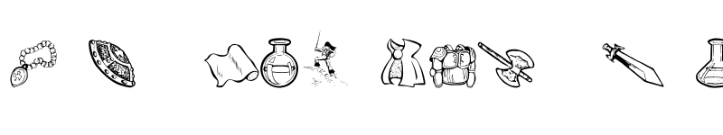 Preview of JMH Rastan Dingbats Regular font