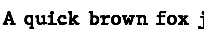 Preview of JMH Typewriter Black font