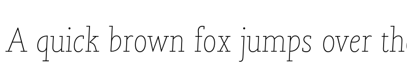 Preview of Joanna Nova Thin Italic font