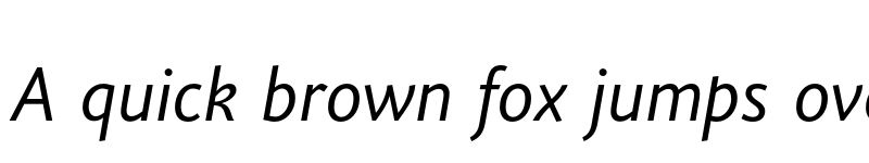 Preview of Joanna Sans Nova Italic font