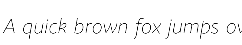 Preview of Joanna Sans Nova Thin Italic font