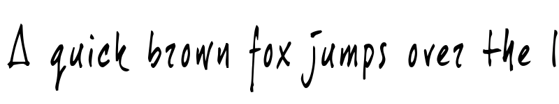 Preview of joeHand 1 Regular font