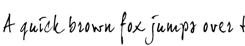 Preview of joeHand 2 Regular font