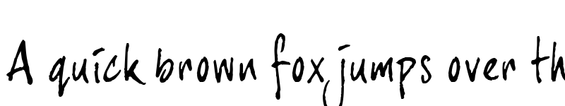 Preview of joeHand 3 Regular font