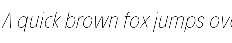 Preview of Josefa Rounded Reduced Thin Italic font