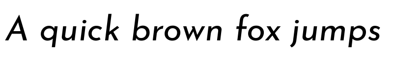 Preview of Josefin Sans Italic font
