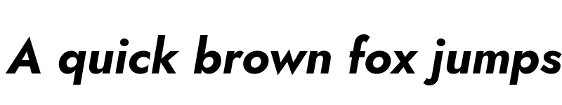 Preview of Jost Bold Italic font