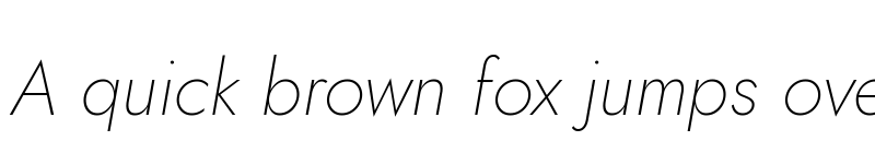 Preview of Jost ExtraLight Italic font