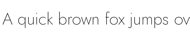 Preview of Jost ExtraLight font