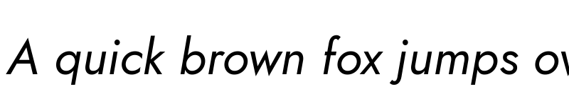Preview of Jost Italic font