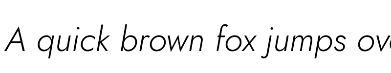 Preview of Jost Light Italic font