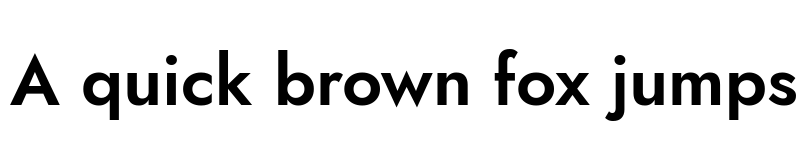 Preview of Jost SemiBold font