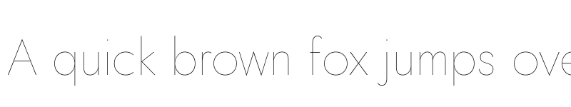 Preview of Jost Thin font