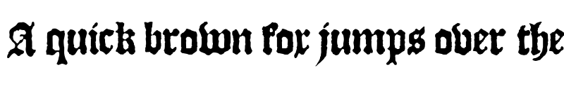 Preview of JSL Blackletter Normal font