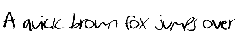 Preview of JulesHand Regular font