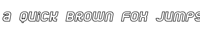 Preview of Jumbo Outline Italic font