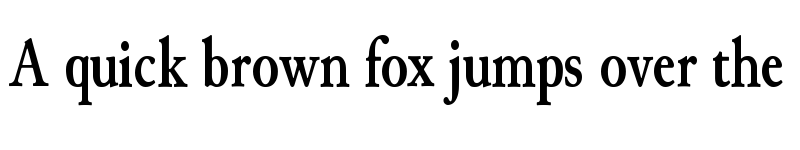 Preview of Junicode BoldCondensed font
