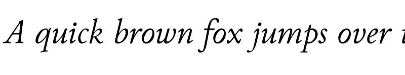 Preview of Junicode Italic font
