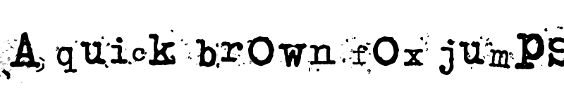 Preview of junko's typewriter Regular font