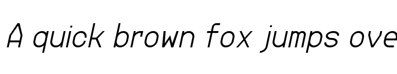 Preview of Jupiteroid Light Italic font