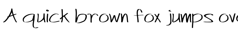 Preview of Just Act Casual Regular font