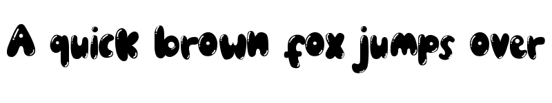 Preview of Just Bubble Regular font