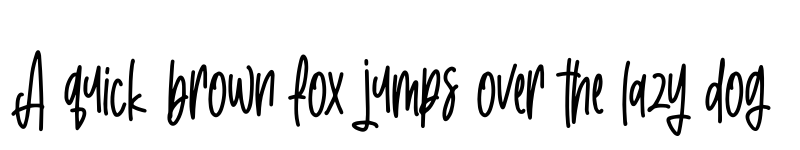 Preview of Just Ruth Regular font