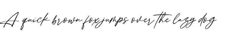 Preview of Justline Regular font