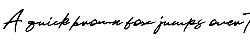 Preview of JV Signature Regular font