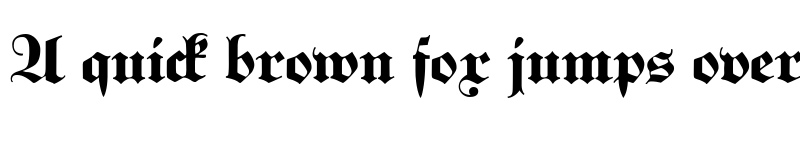 Preview of Kabinett Fraktur Bold font