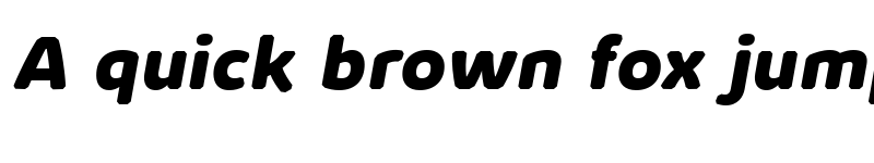 Preview of Kabrio Abarth ExtraBold Italic font