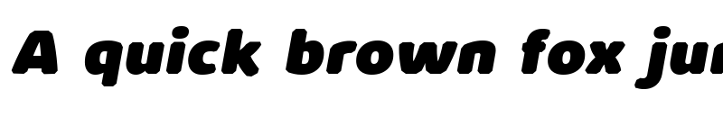 Preview of Kabrio Abarth Heavy Italic font