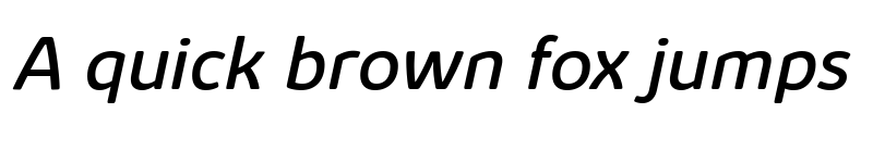 Preview of Kabrio Alternate Italic font