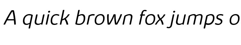 Preview of Kabrio Alternate Light Italic font