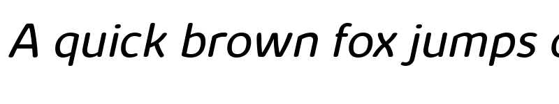 Preview of Kabrio Soft Book Italic font