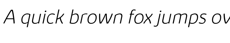 Preview of Kabrio Soft ExtraLight Italic font